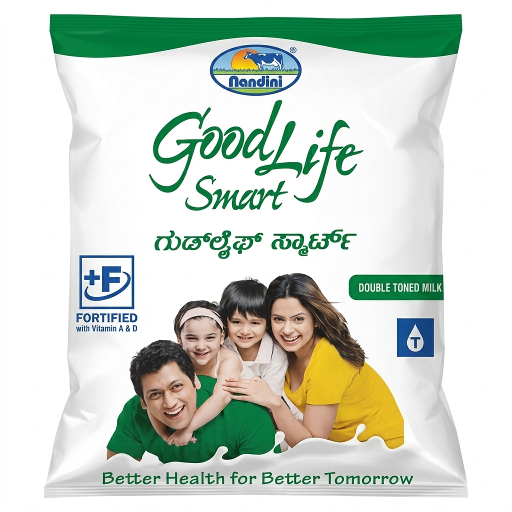 Nandini GoodLife Smart Double Toned Milk, 180ml