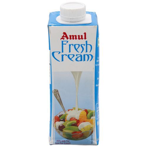 Amul Fresh Cream Tetra Pack, 250ml
