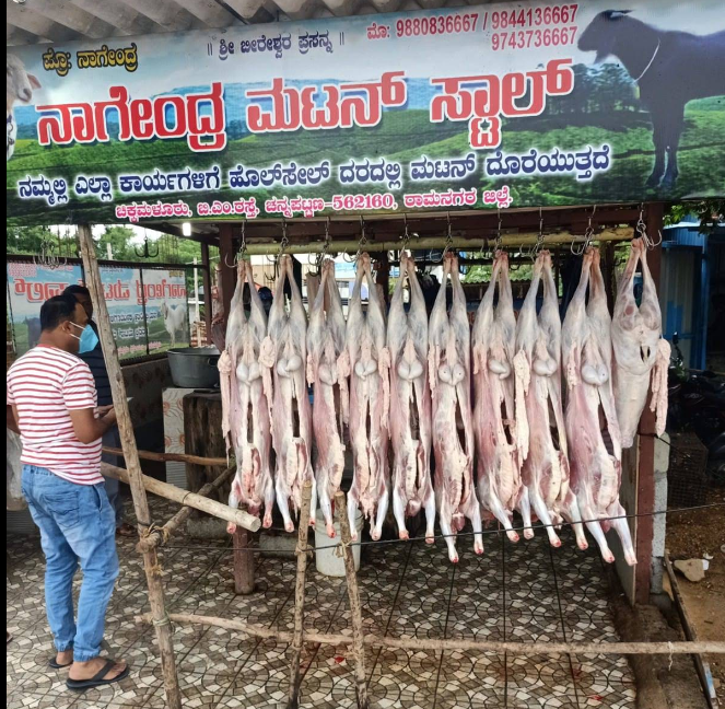 Naagendra mutton stall
