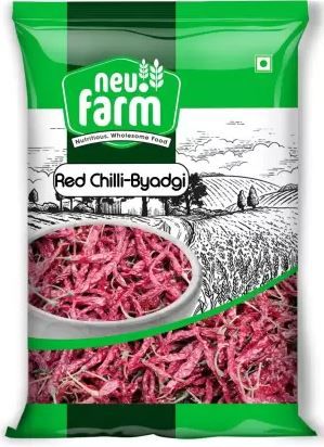 neu.Farm Red Chilli / Lal Mirch With Stem - Byadgi, 200g