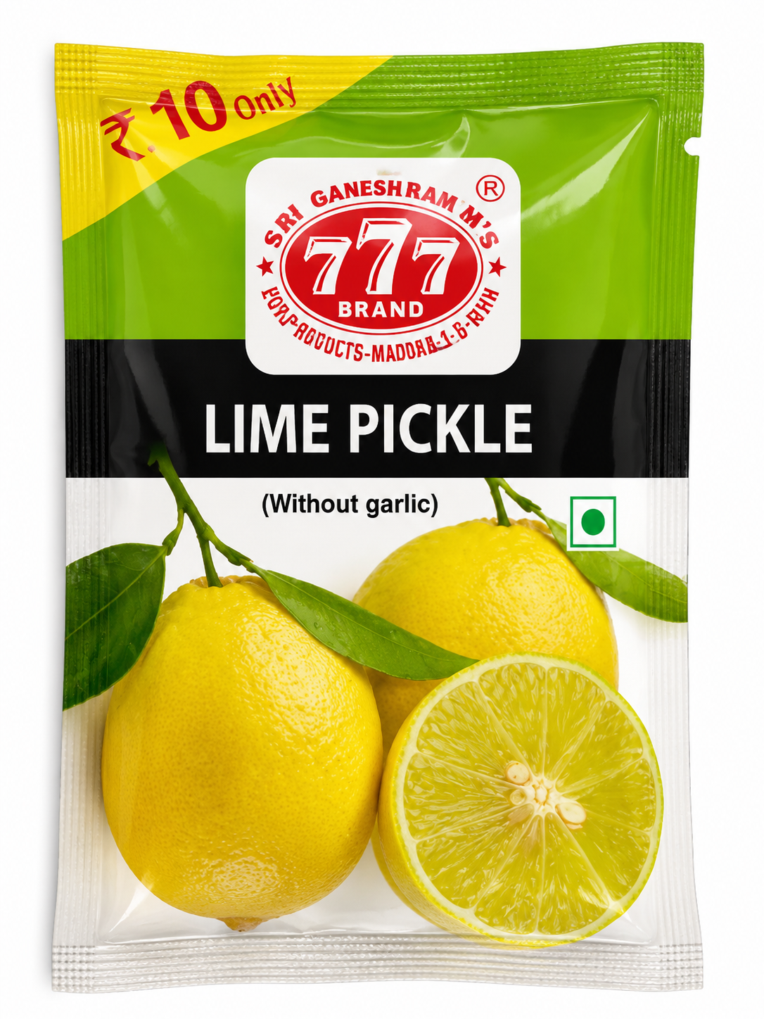 777 Pickle Pouch - Lime Without Garlic, 50g