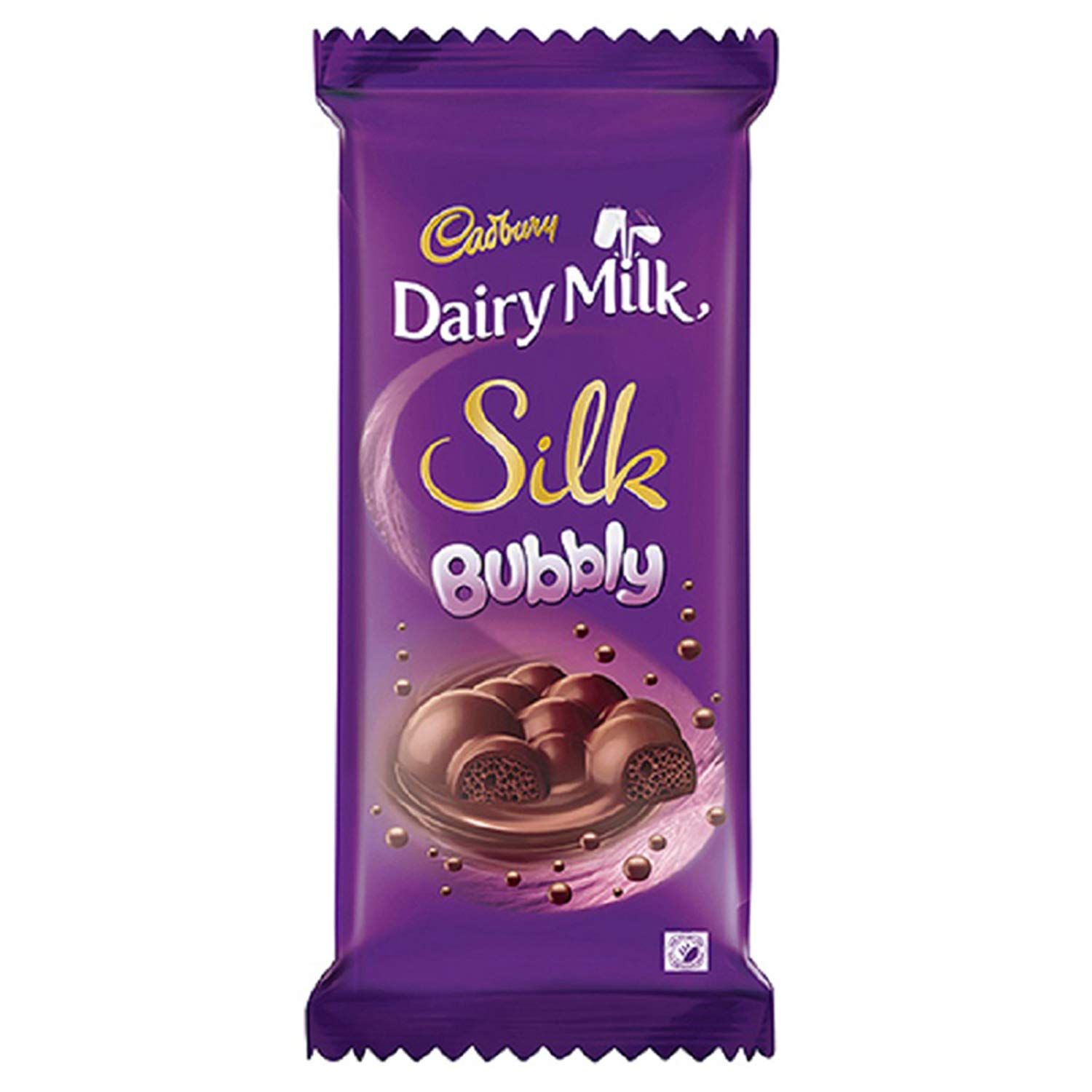 Cadbury Dairy Milk Silk Bubbly Chocolate, 112g