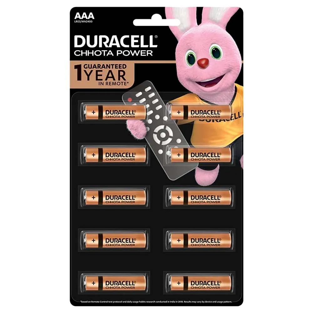 Duracell Chhota Power Battery - AAA, 10pc