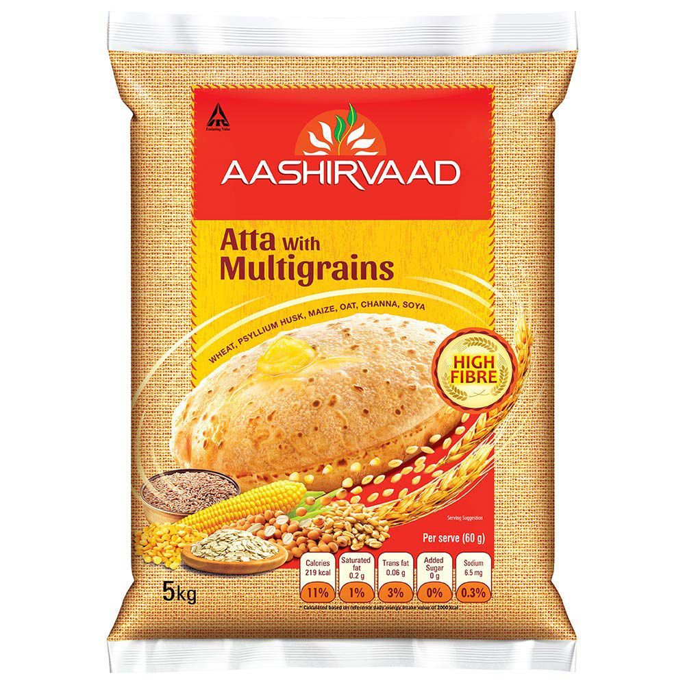 Aashirvaad Multigrain Atta Pouch, 5kg