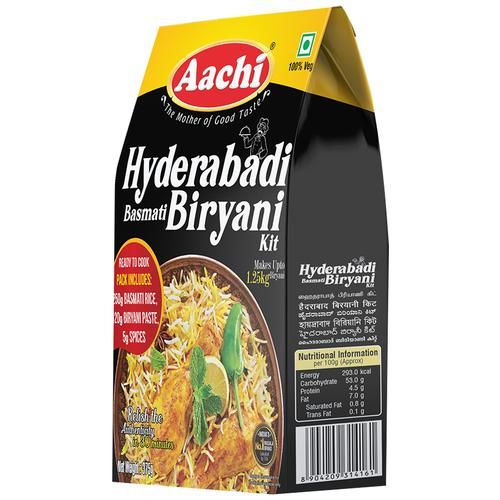Aachi Hyderabadi Basmati Biryani Kit, 375g