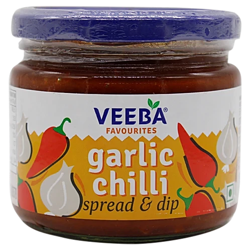 Veeba Dip Pet Jar - Garlic Chilli Spread, 335g