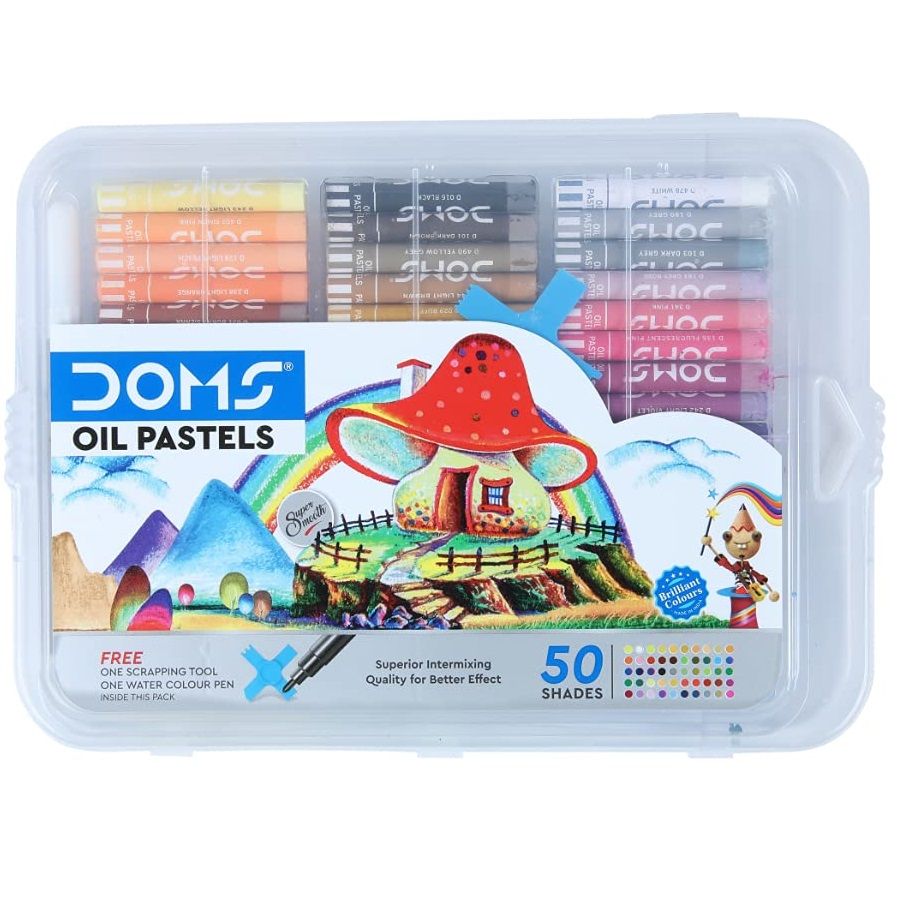 Doms Plastic Oil Pastels, 50pcs (7912)