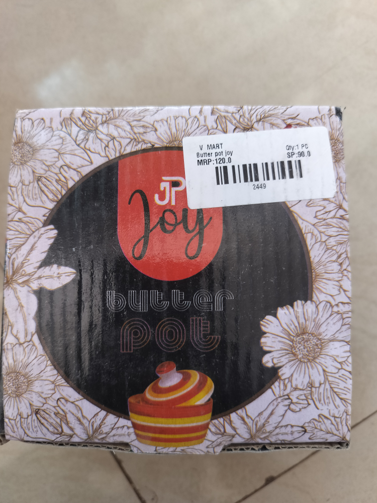 JP Joy Ceramic Butter Pot With Lid - Small, 1pc