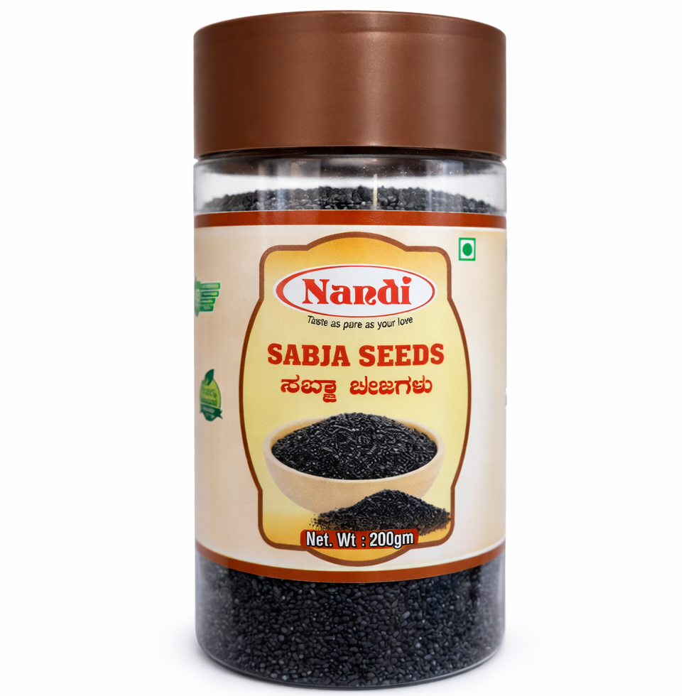 Nandi Sabja Seeds Jar, 200g