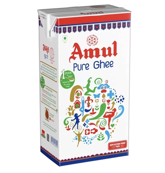 Amul Pure Ghee Tetra Pack, 1L