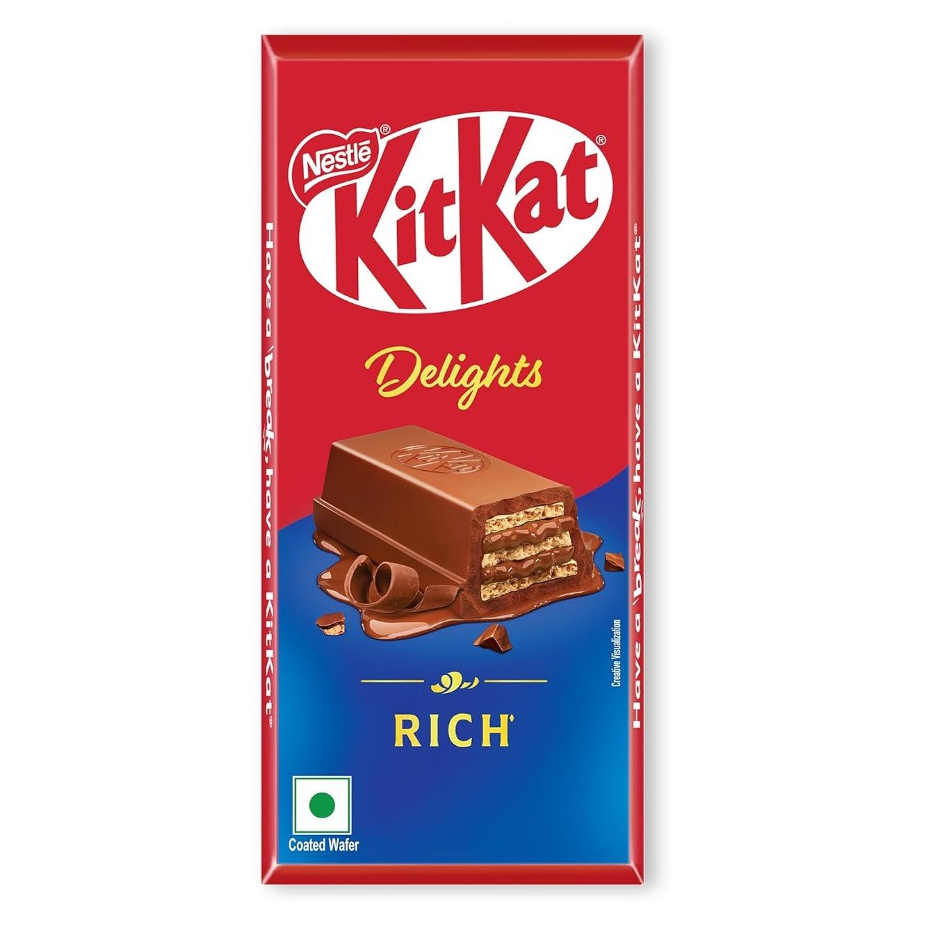 Nestle Kitkat Rich Chocolate Coated Wafer Bar, 100g