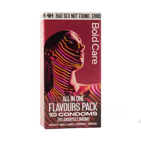 Bold Care 404 All In One Condoms - Assorted, 10pcs