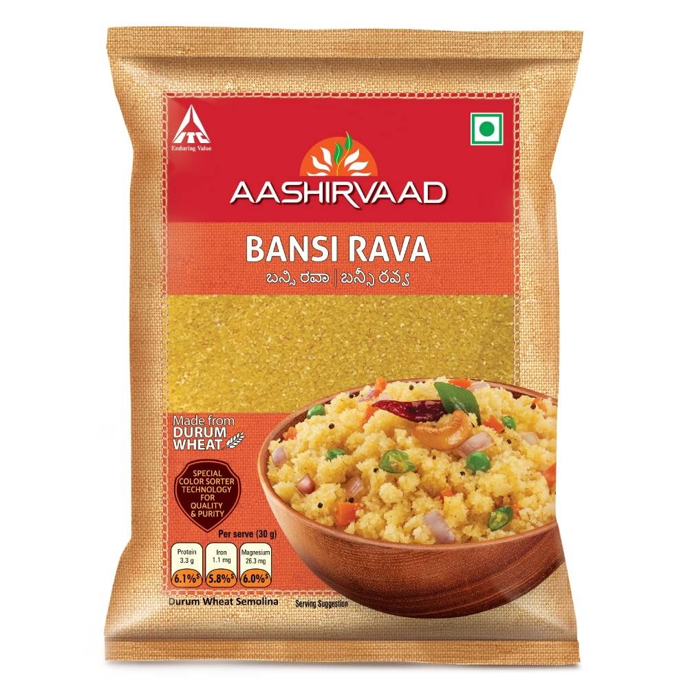 Aashirvaad Bansi Rava Pouch, 1kg
