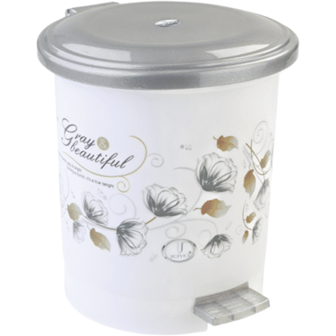 Joyo Pedal Dustbin / Desktop Bin - White & Grey, 1.8L (16cm)