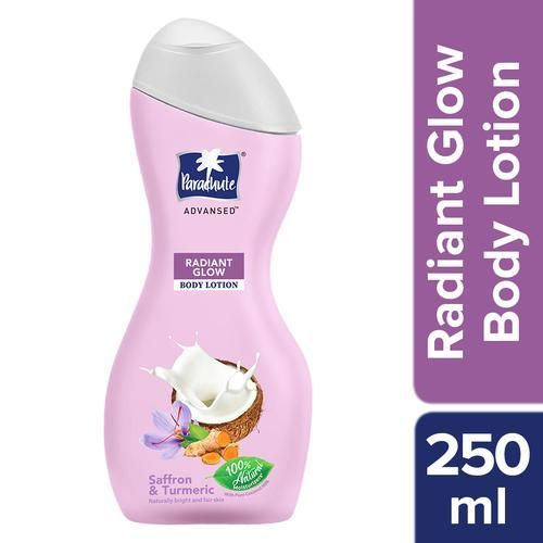 Parachute Advansed Radiant Glow Body Lotion - Saffron & Turmeric, 250ml