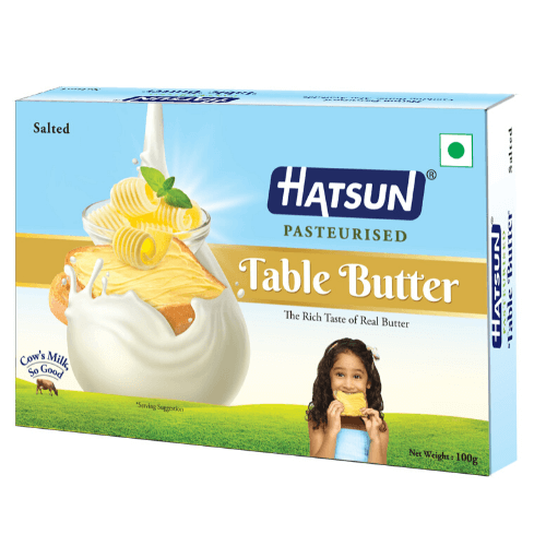 Hatsun Table Butter Carton - Salted, 100g