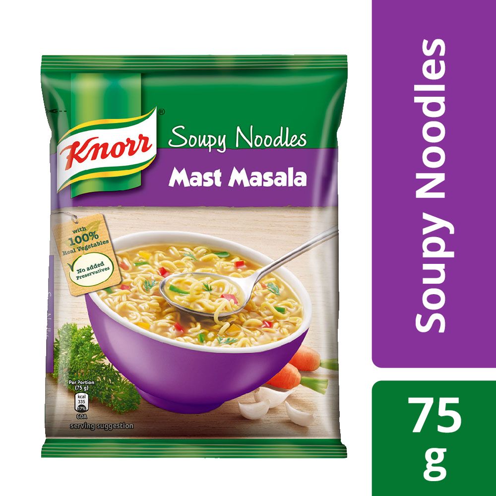 Knorr Soupy Noodles Pouch - Mast Masala, 75g