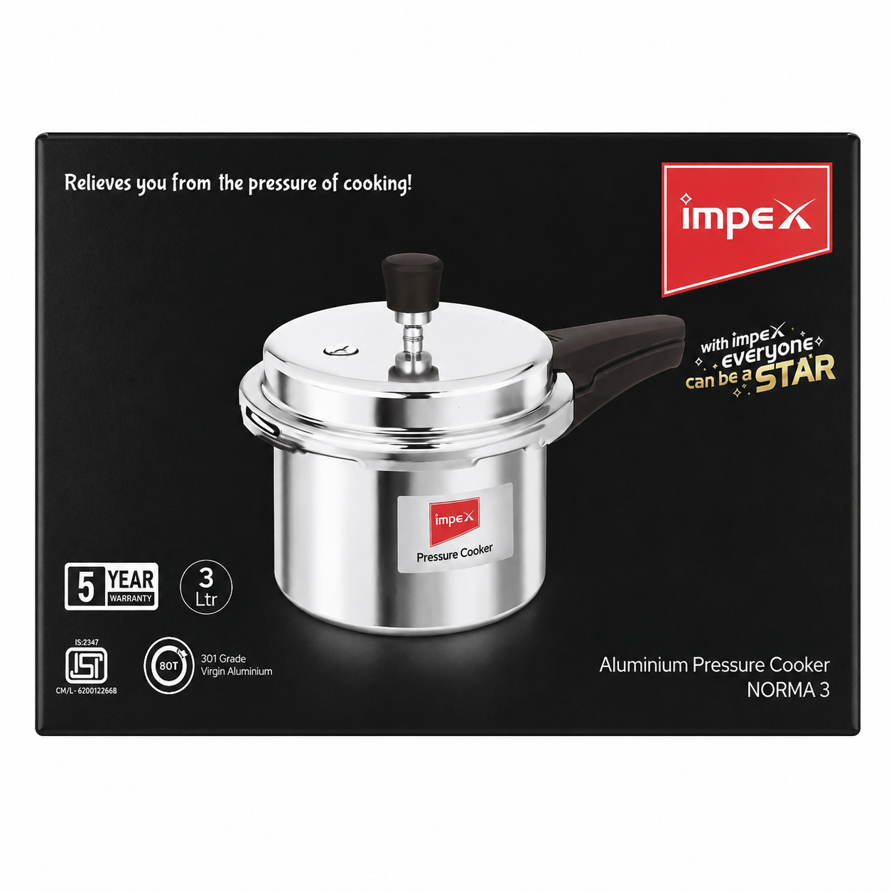 Impex | NORMA 3 | Pressure Cooker Aluminium