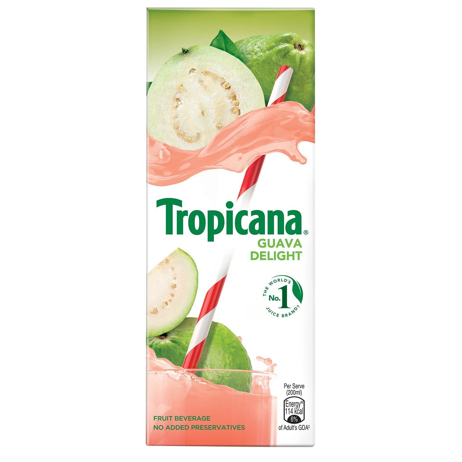 Tropicana Fruit Juice Tetra Pack - Guava, 180ml