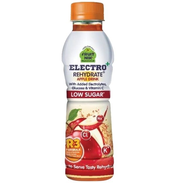 Amrutanjan Fruitnik Electro Plus Low Sugar Drink PET Bottle - Apple, 200ml