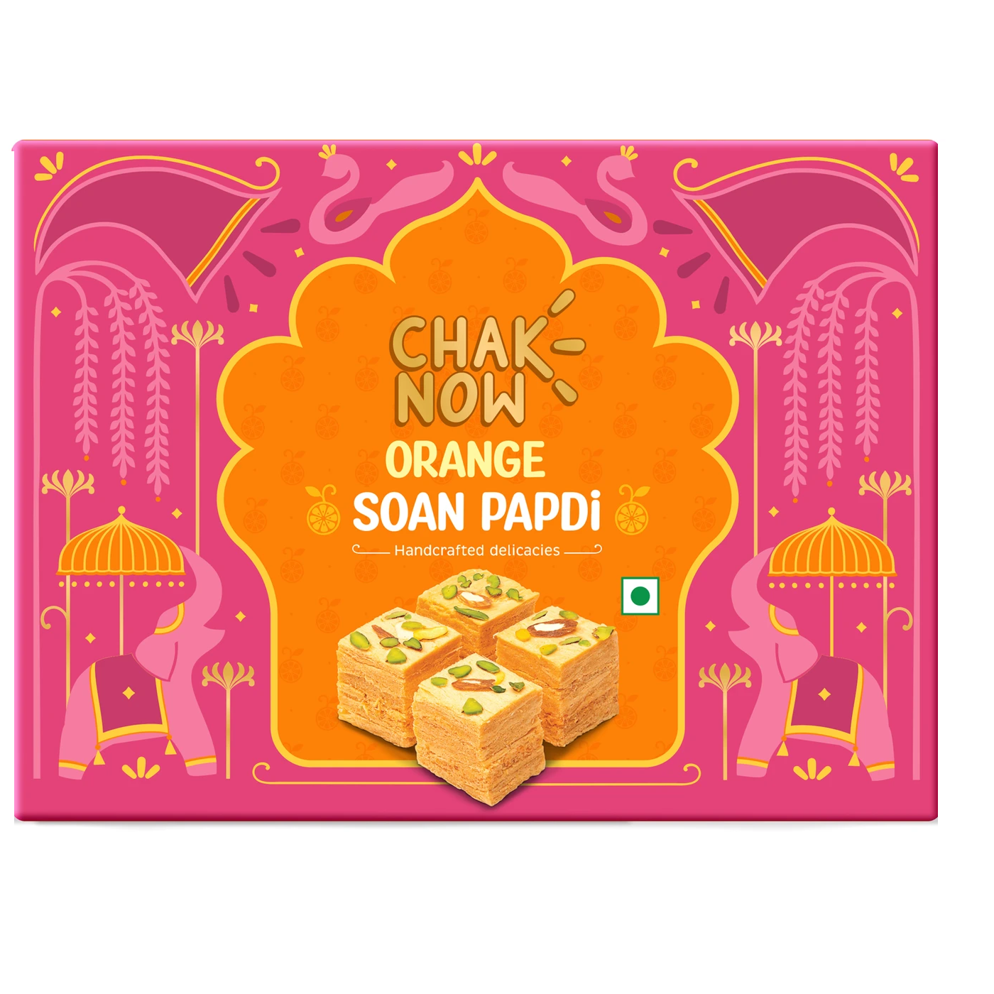 Chak Now Soan Papdi Carton - Orange, 200g