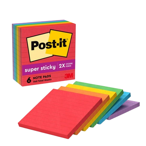 Post It Super Sticky Notes, 4pcs