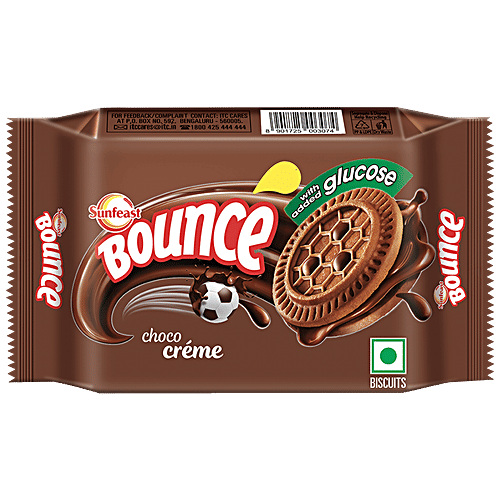 Sunfeast Bounce Cream Biscuit - Choco Creme, 64g