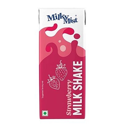Milky Mist Milk Shake Tetra Pack - Strawberry, 220ml