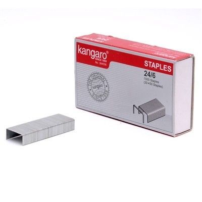 Kangaro Stapler Pins No.24/6 - 1000 Staples (Set of 20)