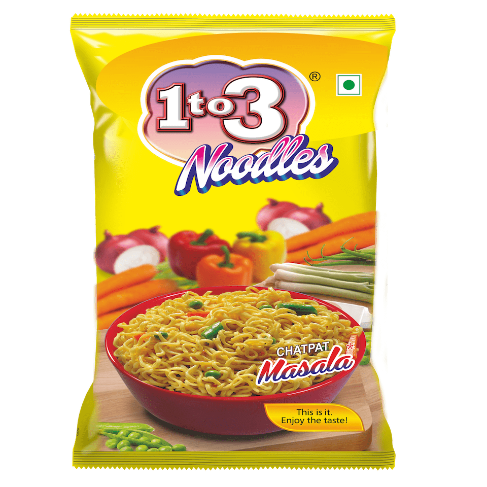 1to3 (Rs.5) Instant Noodles Pouch - Chatpat Masala, 30g