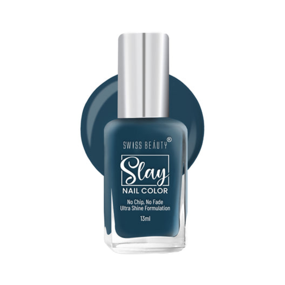 Swiss Beauty Slay Nail Color - London Blu 512, 13ml
