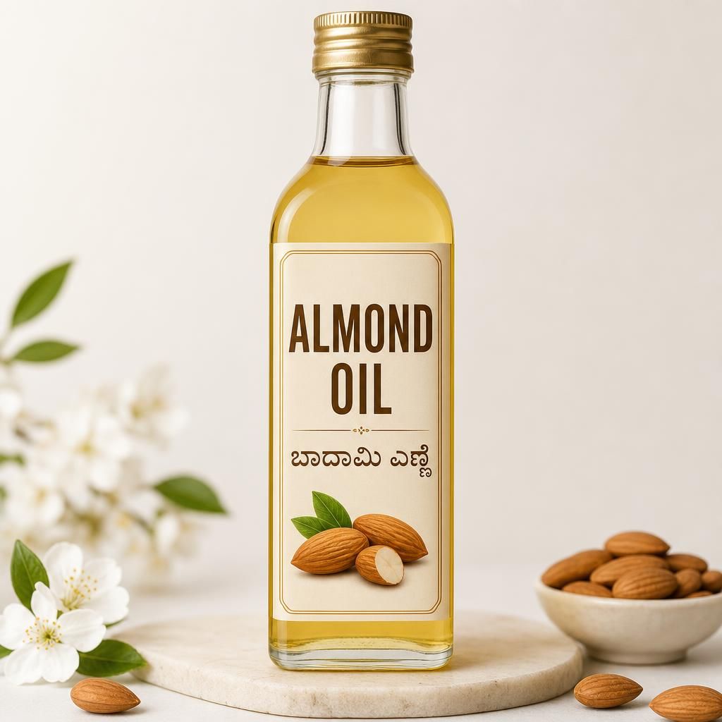 Almond Oil, 500ml (ಬಾದಾಮಿ ಎಣ್ಣೆ)