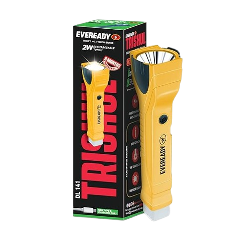 Eveready Trishul 2W Rechargeable 3 in 1 Led Torch - DL141, 1pc