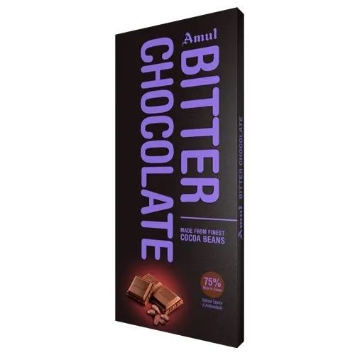 Amul Bitter Chocolate- 75% Rich In Cocoa, 150g