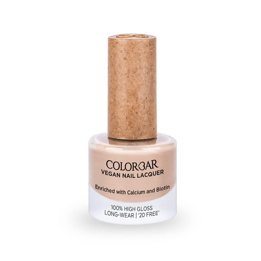 Colorbar Vegan Nail Lacquer - Go Suede 141 Nude, 8ml