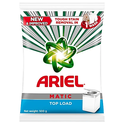 Ariel Matic Detergent Powder - Top Load, 500g