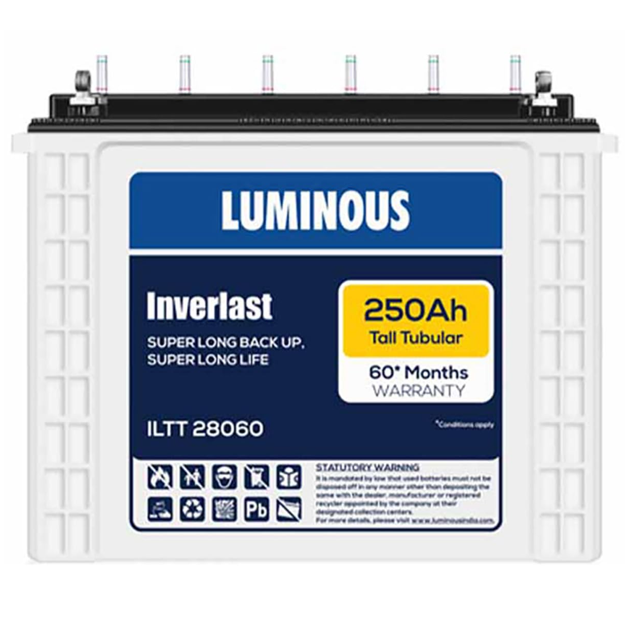 Luminous | Inverlast ILTT 28060 | Inverter Battery (250AH)