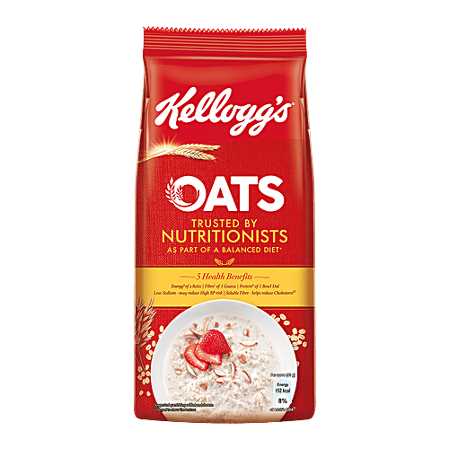 Kellogg's Quick Cooking Oats Standy Pouch - Plain, 200g