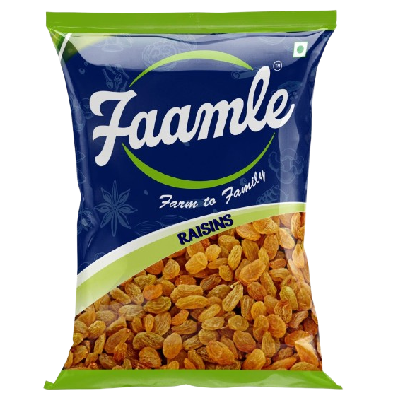 Faamle Indian Dry Grapes Pouch, 100g