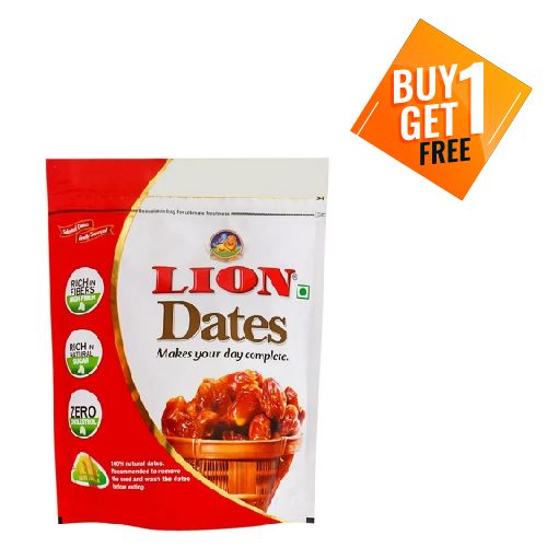 Lion Seeded Dates Refill, 500g (Buy 1 Get 1 Free)