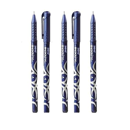 Doms Inxify Grip Ball Pen - Blue, 5pc