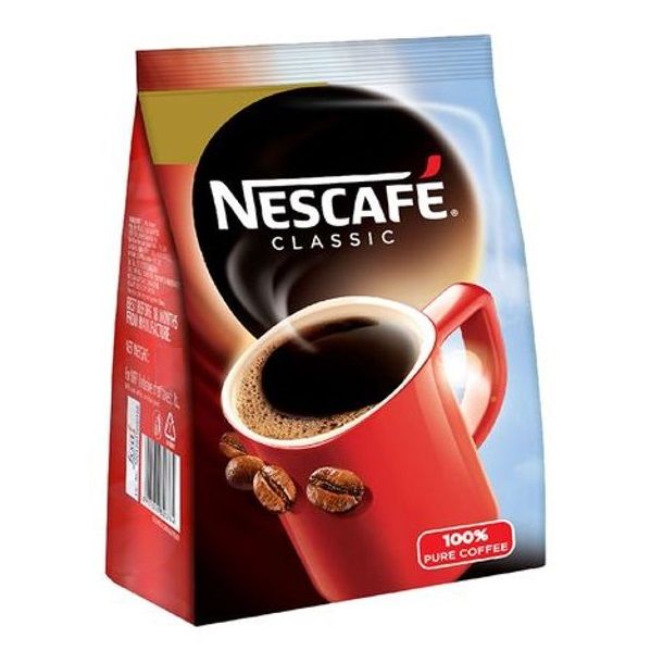 Nescafe 100% Pure Instant Coffee Powder Standy Pouch - Classic, 1kg (200g x 5pc)