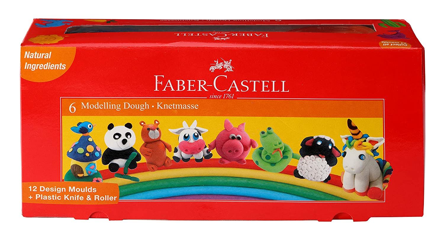 Faber-Castell Modelling Dough, 300g (6pcs)