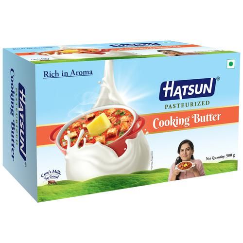 Hatsun Pasteurised Cooking Butter Carton - Unsalted, 500g