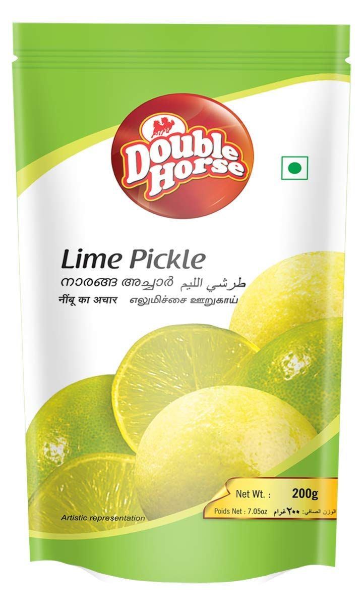 Double Horse Pickle Pouch - Lime, 200g