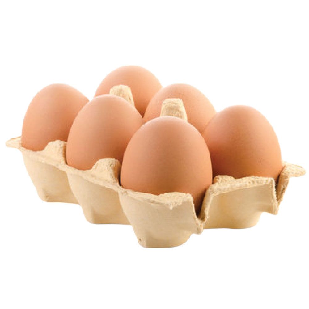 Farm Eggs - Chicken, 6pc (Veg Feed & No Bad Odour)