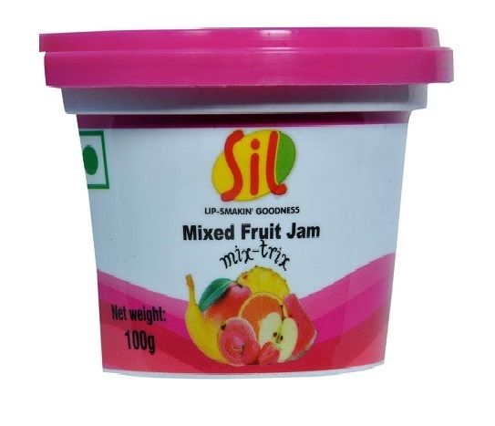 Sil Jam Tub - Mix Fruit, 100g