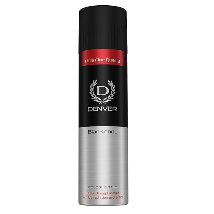 Denver Premium Body Talcum Powder - Black Code, 100g