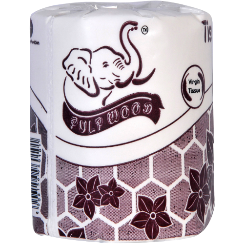 Pulp Wood Virgin Soft Tissue / Toilet Roll - 2 Ply, 1pc (200 Pulls)