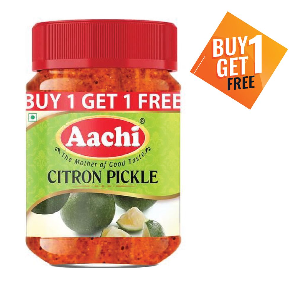 Aachi Pickle PET Bottle - Citron, 200g (Buy 1 Get 1 Free)